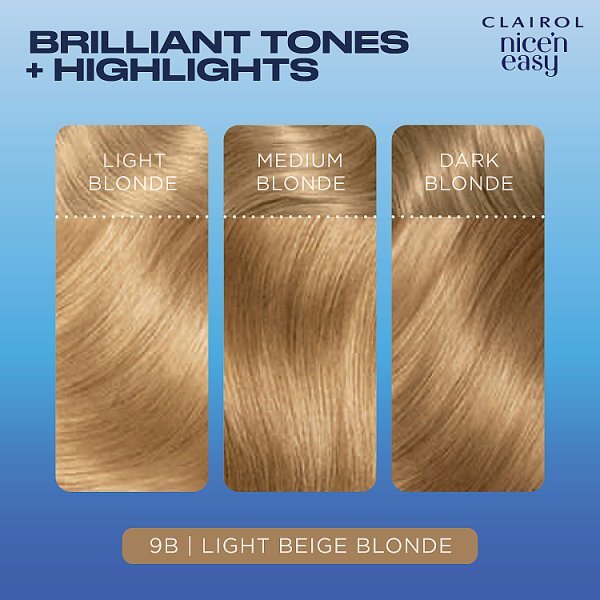 Clairol Nice'n Easy Hair Dye 9B Light Beige Blonde