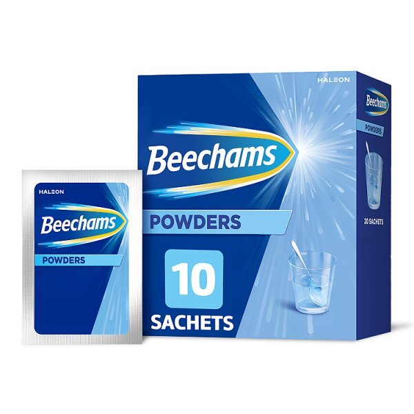 Beechams Cold & Flu Powders, Pain & Fever Relief 10s