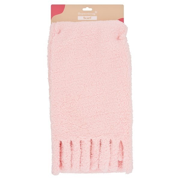 Superdrug Scarf Pink Teddy