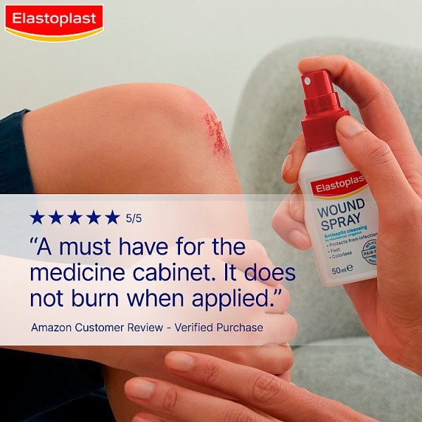 Elastoplast Antiseptic Pain-Free Wound Spray 100ml