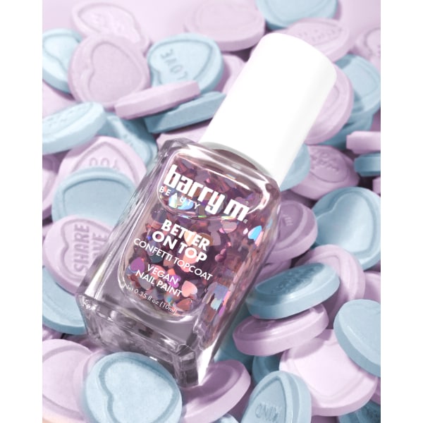 Barry M Better On Top Confetti Topcoat