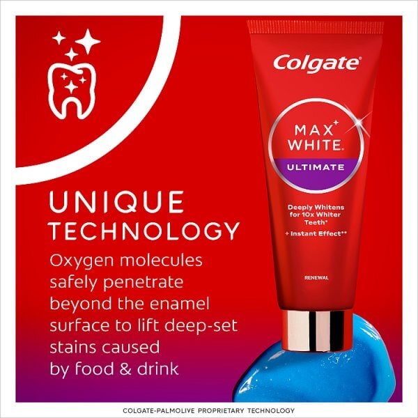 Colgate Max White Ultimate Renewal Whitening Toothpaste 75Ml