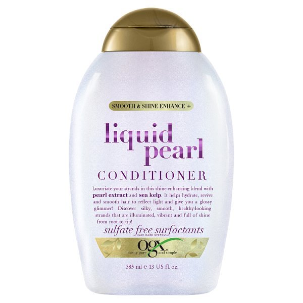 Ogx Smooth And Shine Enahce Liquid Pearl Conditioner 385Ml