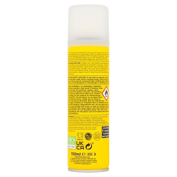 Superdrug Dry Shampoo Blonde 150ml