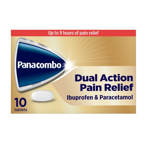 Panacombo Dual Action Paracetamol & Ibuprofen Tablets, 10S