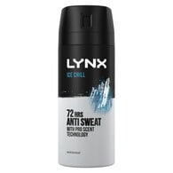 Lynx Anti-Perspirant Deodorant Spray Aerosol Ice Chill 150ml