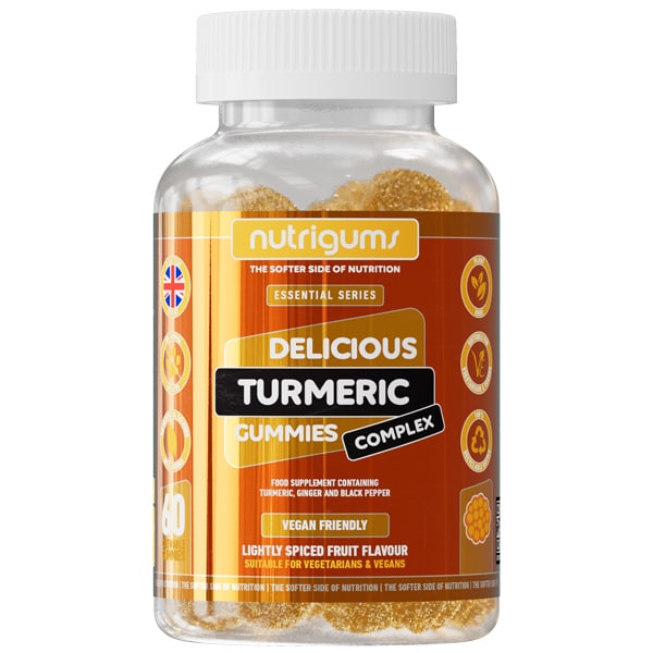 Nutrigums Tumeric, Black Pepper & Ginger Gummies  60Pk