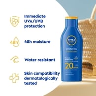 NIVEA SUN Protect & Moisture Sun Cream Lotion SPF 20, 200ml