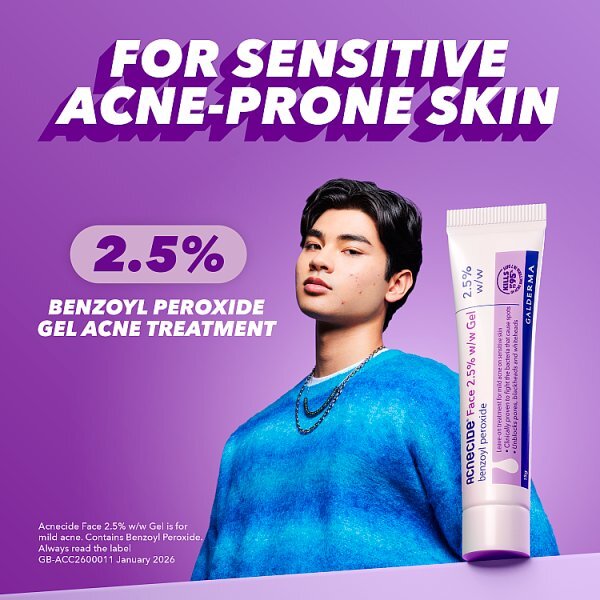 Acnecide Face Gel 2.5% Benzoyl Peroxide Spot Treatment 15G