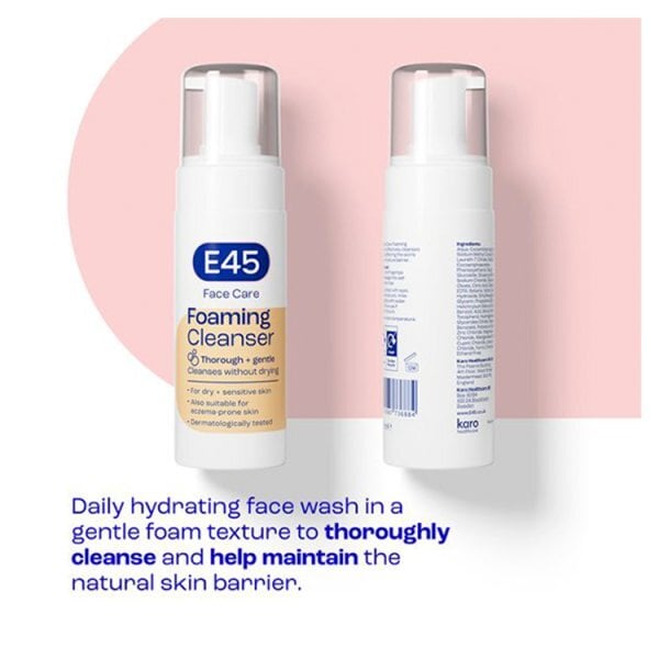 E45 Face Foaming Cleanser For Dry & Sensitive Skin 150ml