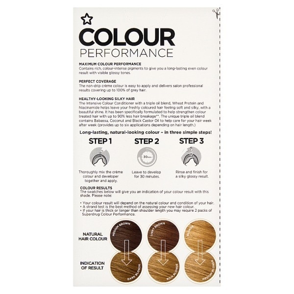 Superdrug Performance 8.0 Natural Medium Blonde