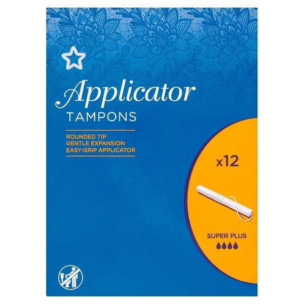 Superdrug Super Plus Applicator Tampon X12