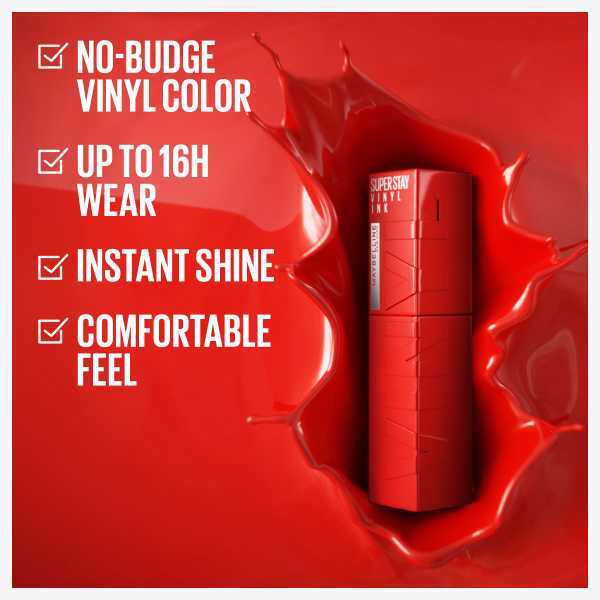 Maybelline Superstay Vinyl Ink Liquid Lipstick 25 Red-Hot