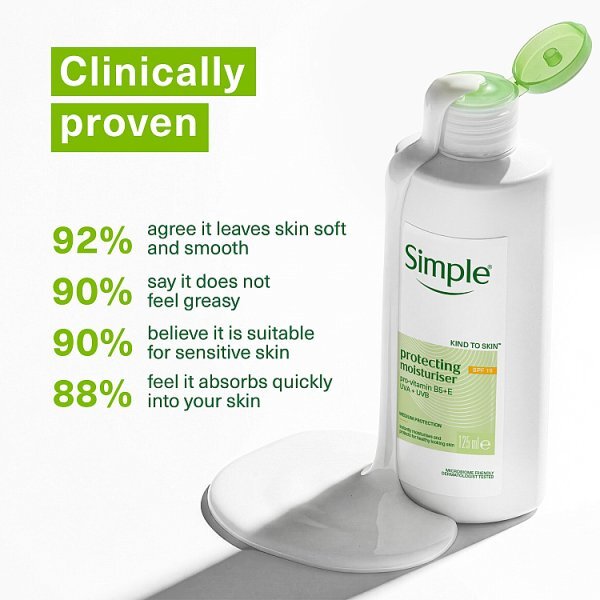 Simple Kind to Skin Protecting Light Moisturiser SPF15 125ml
