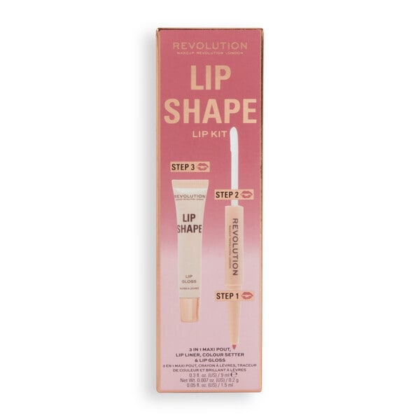 Revolution Lip Shape Kit Rose Pink