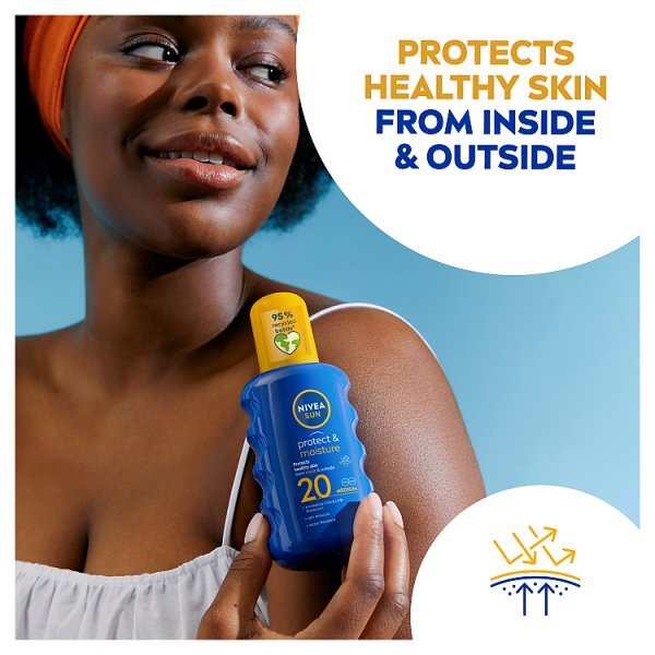 NIVEA SUN Sun Cream Spray Protect & Moisture SPF20 200ml