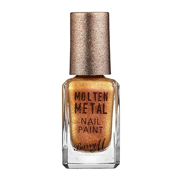 Barry M Molten Metal Glitter Nail Polish - Gold Rush