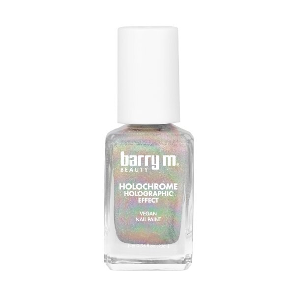 Barry M Holochrome Nail Paint Silver Stardust