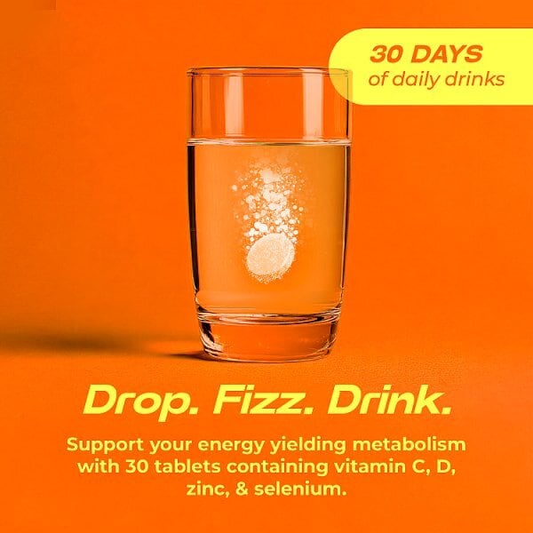 Berocca Immuno Orange Effervescent Tablets 30s