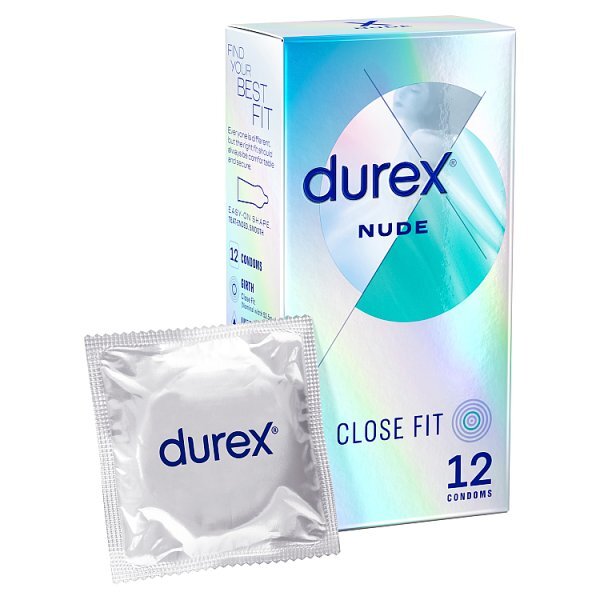 DNR Durex Nude Condom Close Fit 12S
