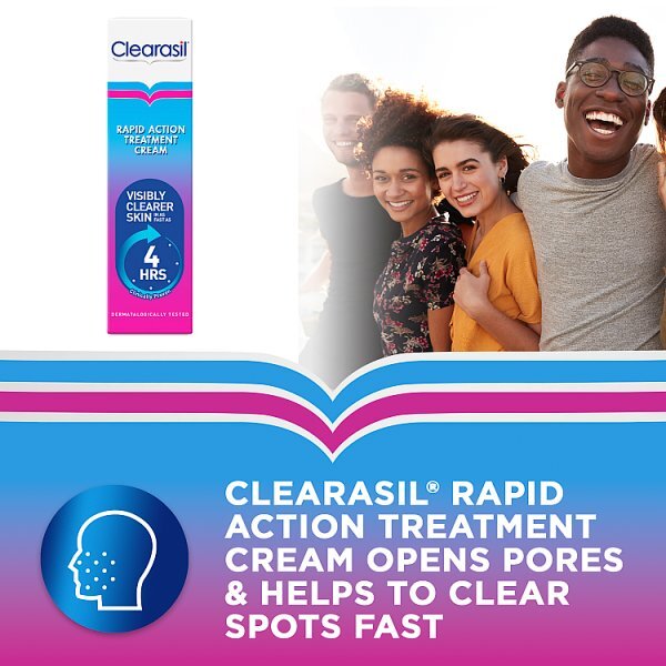 Clearasil Rapid Action Spot Treatment Face Cream 25ml