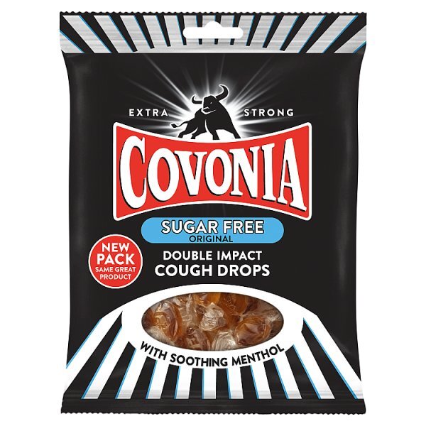 Covonia Original Sugar Free Cough Drops 50% Extra Free 45G