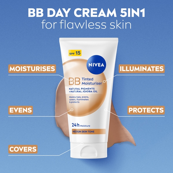 Nivea Bb Tinted Moisturiser Spf15 Medium 50Ml
