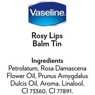 Vaseline Lip Therapy Tin Rosy Lips 20g