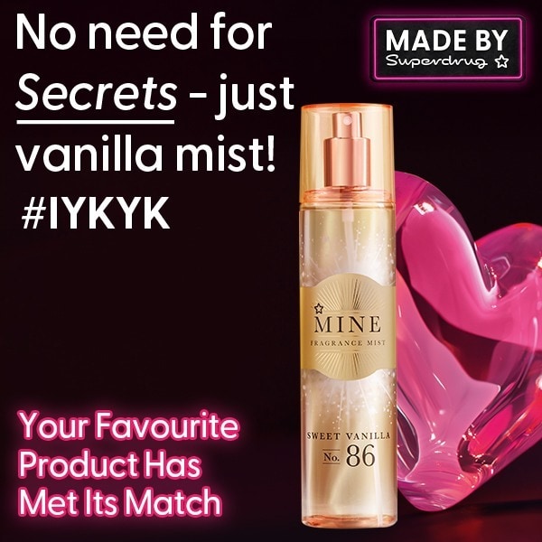 Superdrug Mine Fragrance Mist Sweet Vanilla No.86