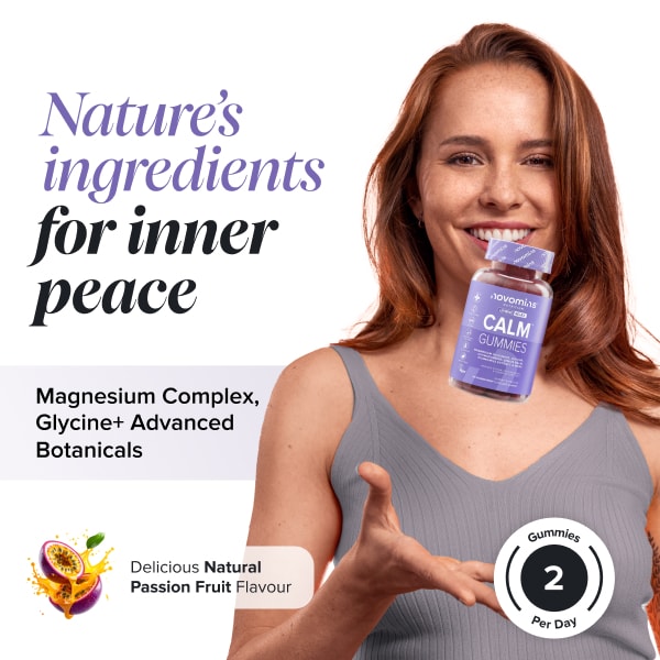Novomins Passion-Fruit Flavoured Calm Gummies