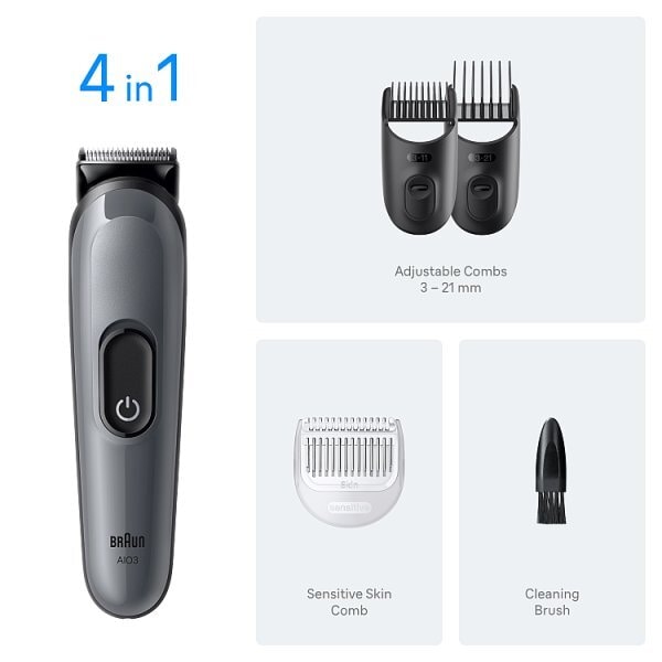 Braun All-In-One, 4In1 Grooming Kit, 14 Lengths, Aio3500