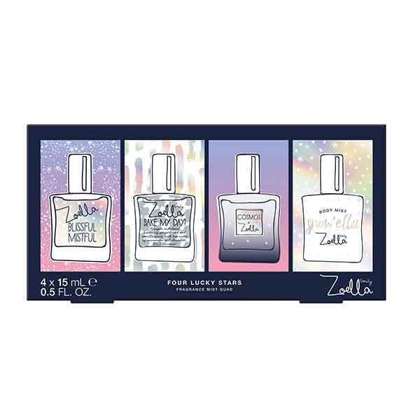 DNR Zoella Four Lucky Stars Fragrance Mist Quad