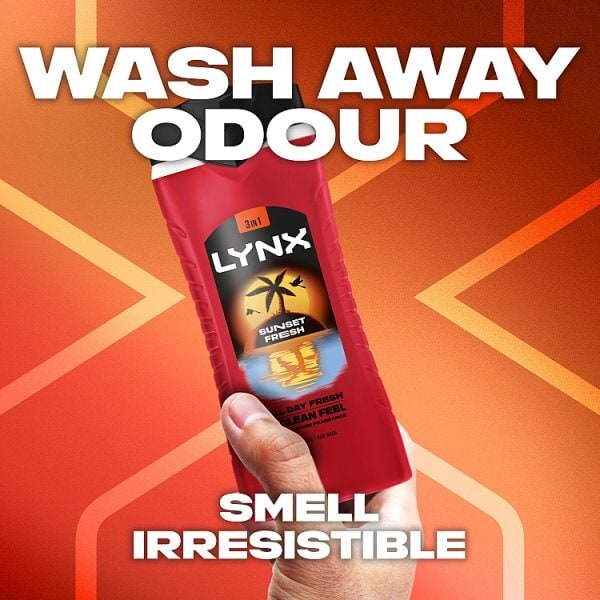 Lynx Sunset Fresh 3-in-1 Body Wash 225 ml