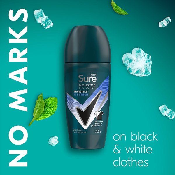 Sure Men Nonstop Invisible Ice Fresh Anti-Perspirant Roll On 50 ml