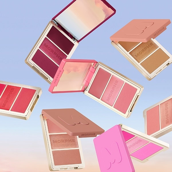 Morphe Cheek Thrills Multi-Finish Face Trio - Sunset Swim