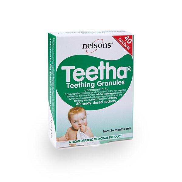 Nelsons store teething granules