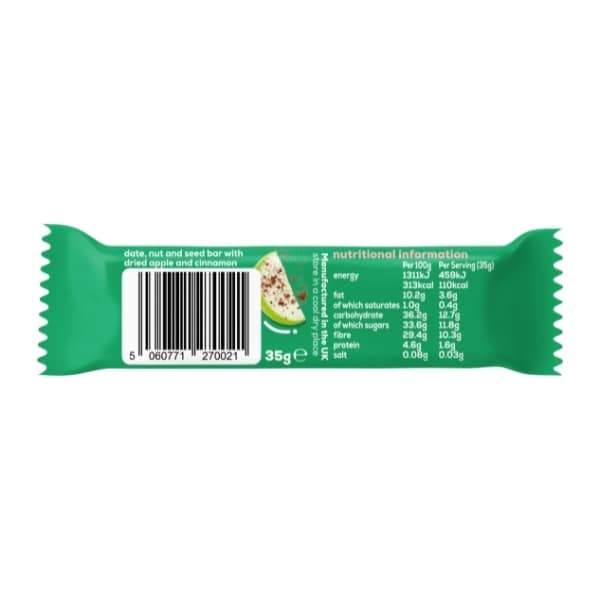 The Gut Stuff Apple & Cinnamon High Fibre Fruit & Nut Bar