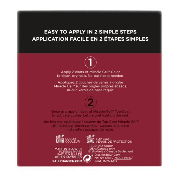 Sally Hansen Miracle Gel Duo - 940 Bordeaux Glow