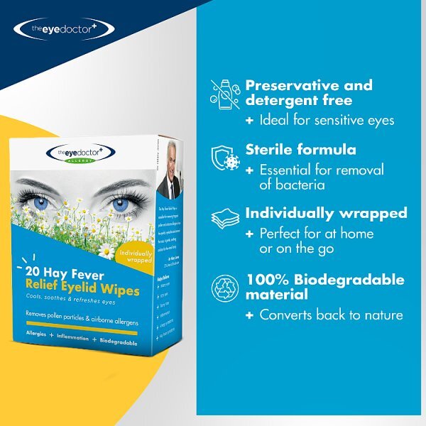 The Eye Doctor Allergy Eyelid Wipes