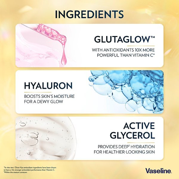 Vaseline Gluta-Hya Flawless Tone Serum Burst Lotion 200 ml