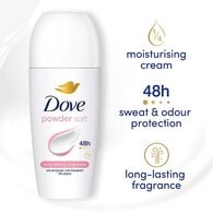 Dove Women Antiperspirant Deodorant Roll on Powder 50ml