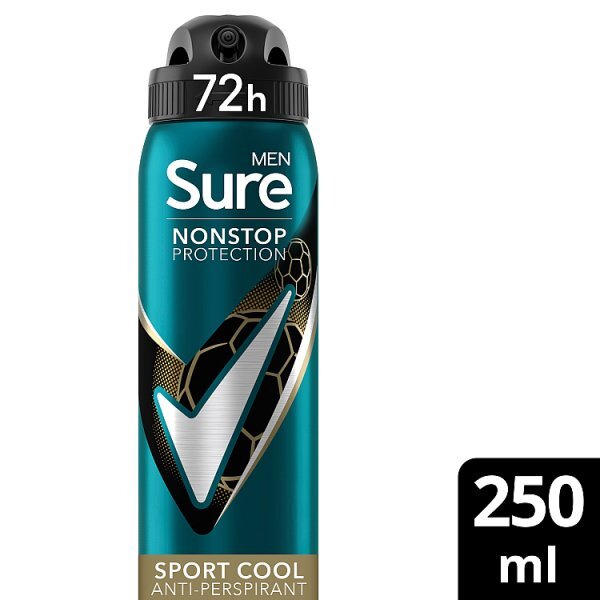 Sure Men Nonstop Protection Sport Cool Anti-Perspirant Aerosol 250 ml