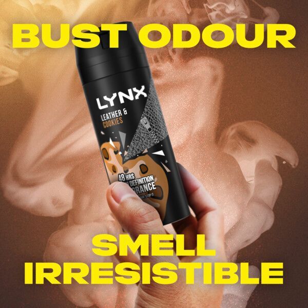 Lynx Body Spray For Men Collision Leather & Cookies 150ml