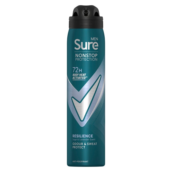 Sure Men Nonstop Protection Resilience Anti-Perspirant Aerosol 250 ml