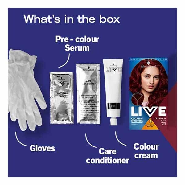 DNR LIVE Colour+Moisture Permanent Hair Dye Cranberry Bliss