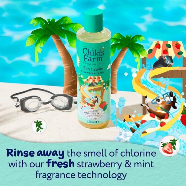 Childs Farm 3 In 1 Swim, Strawberry & Mint 250Ml
