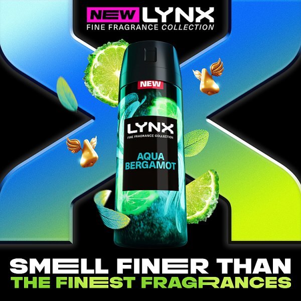 Lynx Fine Fragrance Premium Bodyspray Aqua Bergamot 150ml