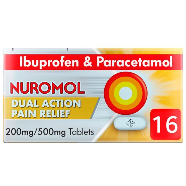 Nuromol Dual Action Pain Relief Ibuprofen & Paracetamol 16s
