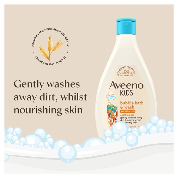 Aveeno Kids Bubble Bath & Wash 400ml