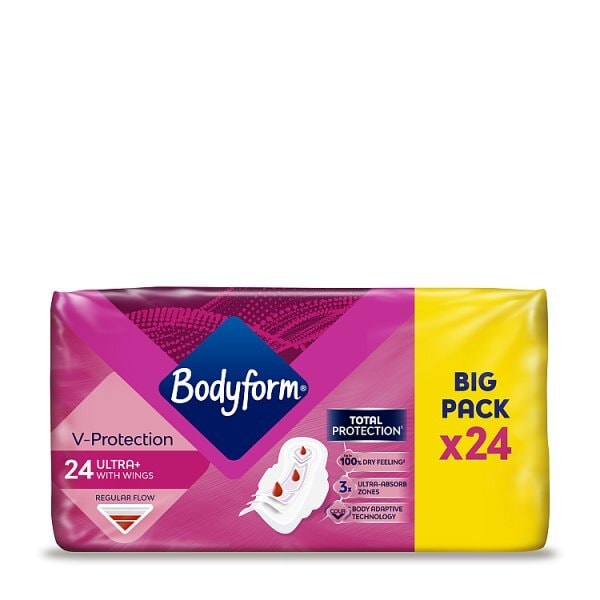 Bodyform Ultra Normal Sanitary Towels Wings 24 pack